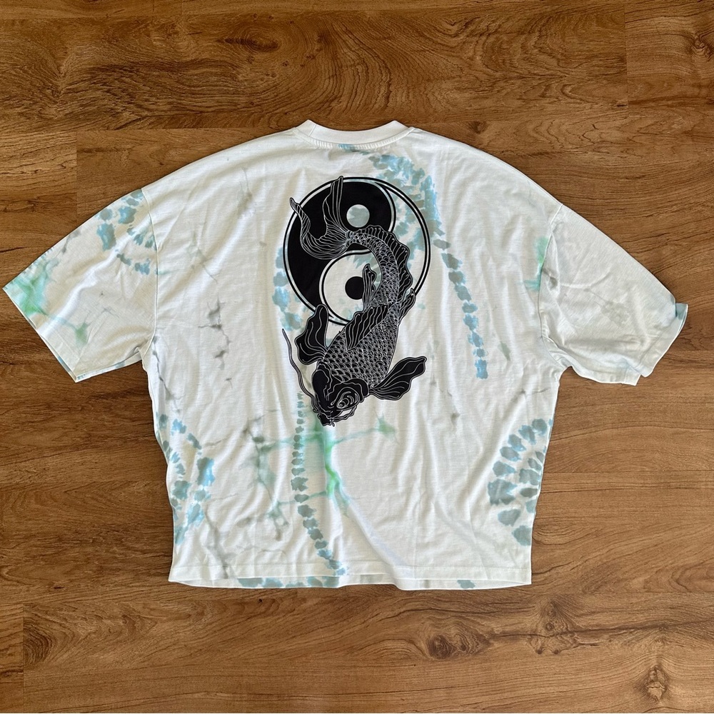 ASOS Yin Yang Coy Fish tie dye T shirt
